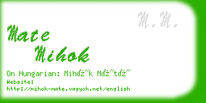 mate mihok business card